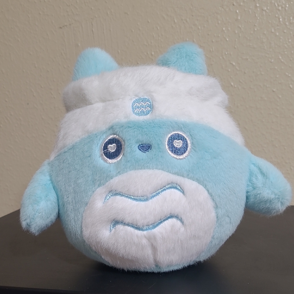 Cute Blue and White Zodiac Aquarius Plush Toy